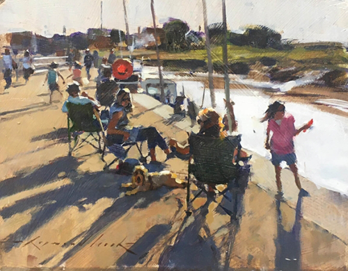 Raymond Leech RSMA - Evening Crabbing Session Blakeney