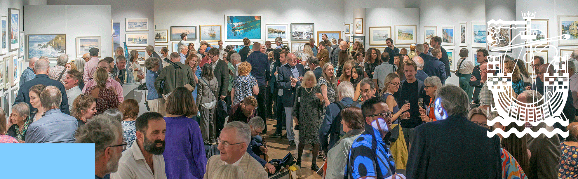 RSMA Exhibition photo wide view of Mall Galleries